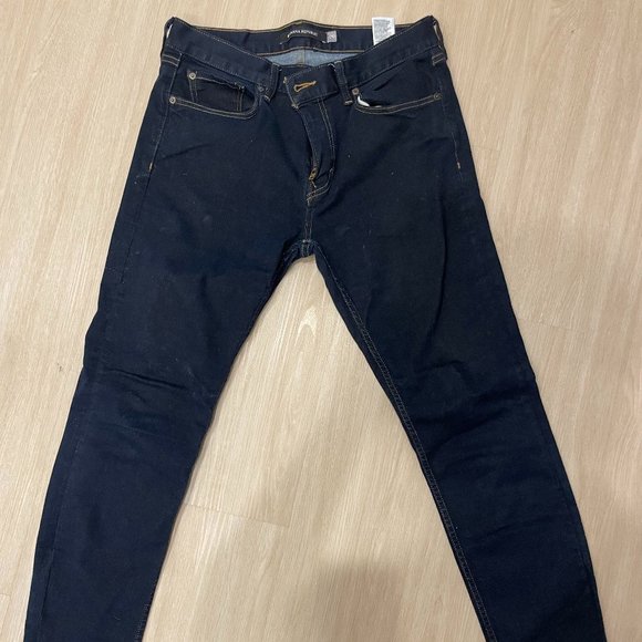 Men's Very Dark Navy Banana Republic Slim Jeans, Size 32x30, RMD Denim - Picture 1 of 4